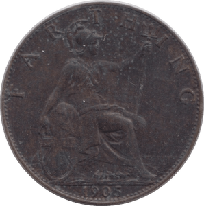 1905 FARTHING ( VF ) - Farthing - Cambridgeshire Coins