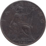 1905 FARTHING ( VF ) - Farthing - Cambridgeshire Coins