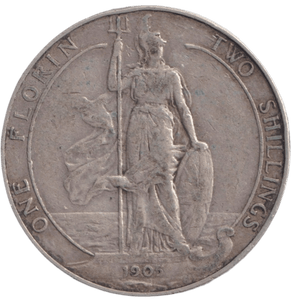 1905 FLORIN ( F ) - FLORIN - Cambridgeshire Coins