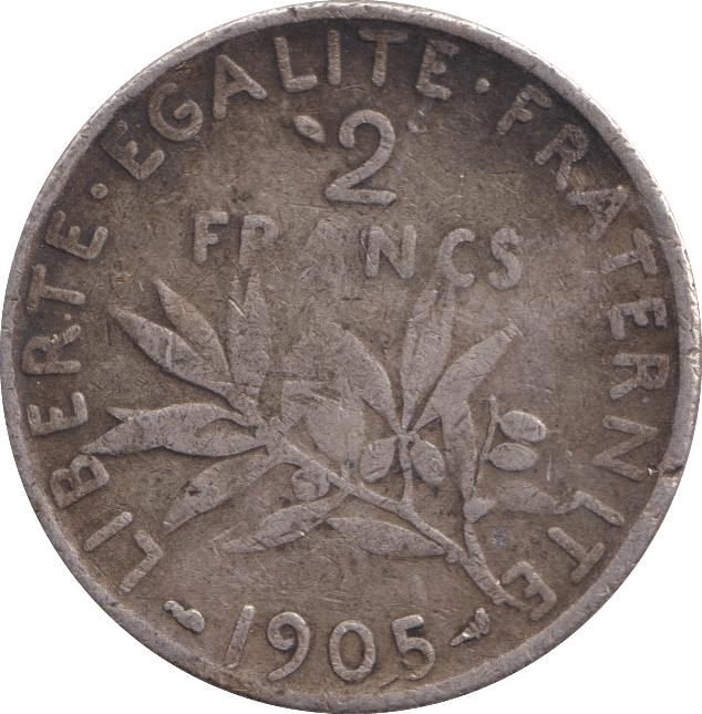 1905 FRANCE 2 FRANCS - WORLD COINS - Cambridgeshire Coins