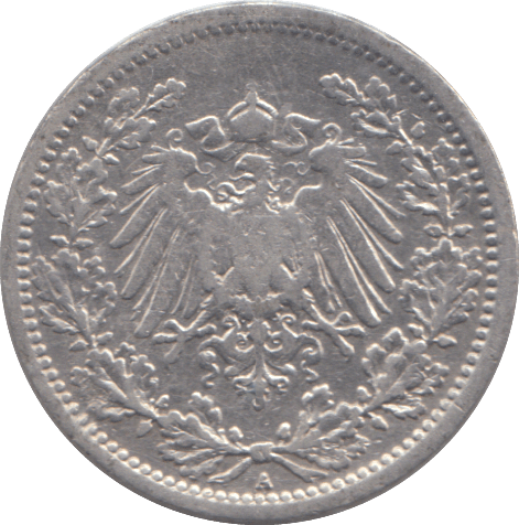 1905 GERMANY HALF MARK - SILVER WORLD COINS - Cambridgeshire Coins