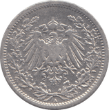1905 GERMANY HALF MARK - SILVER WORLD COINS - Cambridgeshire Coins