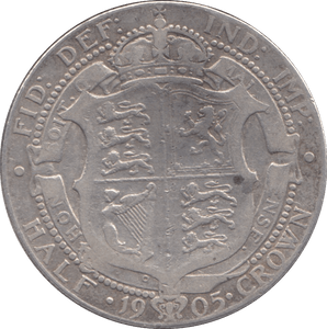 1905 HALFCROWN ( FINE ) SCARCE DATE - HALFCROWN - Cambridgeshire Coins