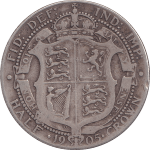 1905 HALFCROWN ( NF ) - HALFCROWN - Cambridgeshire Coins