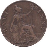 1905 HALFPENNY ( GF ) - HALFPENNY - Cambridgeshire Coins