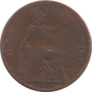1905 HALFPENNY ( NF ) - HALFPENNY - Cambridgeshire Coins
