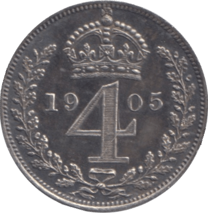 1905 MAUNDY FOURPENCE ( PROOF ) - MAUNDY FOURPENCE - Cambridgeshire Coins