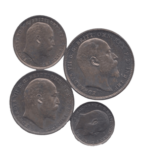 1905 MAUNDY SET EDWARD VII ( BU ) - Maundy Set - Cambridgeshire Coins