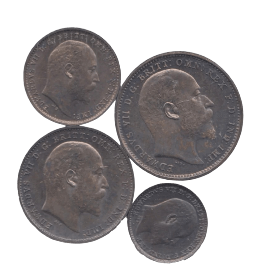 1905 MAUNDY SET EDWARD VII ( BU ) - Maundy Set - Cambridgeshire Coins