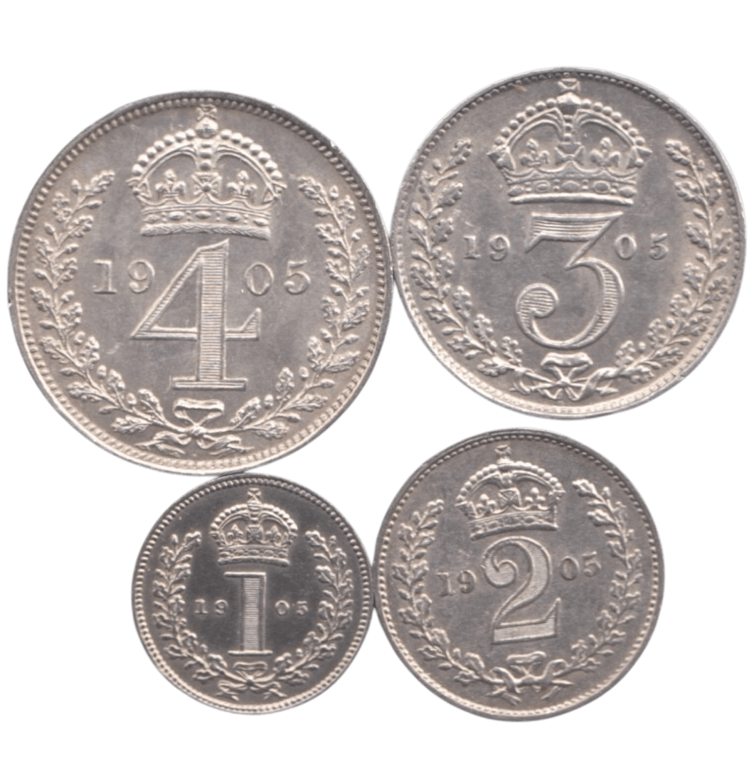 1905 MAUNDY SET ( UNC ) - Maundy Set - Cambridgeshire Coins