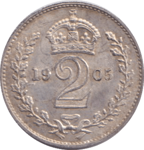1905 MAUNDY TWOPENCE ( UNC ) - MAUNDY TWOPENCE - Cambridgeshire Coins