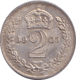 1905 MAUNDY TWOPENCE ( UNC ) - MAUNDY TWOPENCE - Cambridgeshire Coins