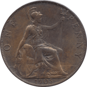1905 PENNY ( AUNC ) - PENNY - Cambridgeshire Coins