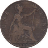 1905 PENNY ( FINE ) - PENNY - Cambridgeshire Coins
