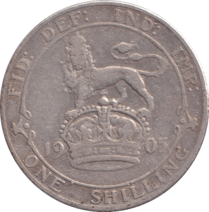 1905 SHILLING ( FINE ) - SHILLING - Cambridgeshire Coins