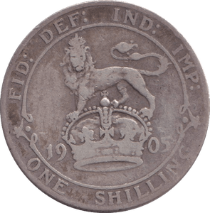 1905 SHILLING ( FINE ) - SHILLING - Cambridgeshire Coins