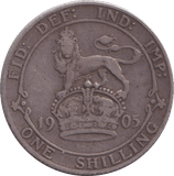 1905 SHILLING ( FINE ) - SHILLING - Cambridgeshire Coins