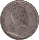 1905 SILVER CANADA 25 CENTS - SILVER WORLD COINS - Cambridgeshire Coins