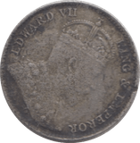 1905 SILVER STRAIT SETTLEMENT 5 CENTS - SILVER WORLD COINS - Cambridgeshire Coins