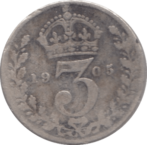 1905 SILVER THREEPENCE ( FAIR ) - Threepence - Cambridgeshire Coins