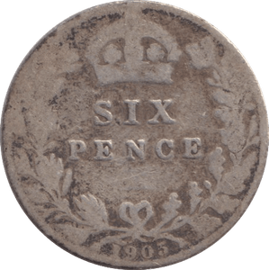 1905 SIXPENCE 1 ( FINE ) - SIXPENCE - Cambridgeshire Coins