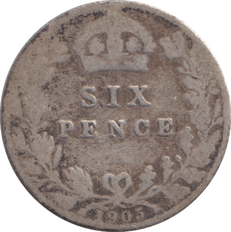 1905 SIXPENCE 1 ( FINE ) - SIXPENCE - Cambridgeshire Coins
