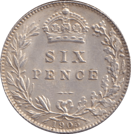 1905 SIXPENCE ( AUNC ) - SIXPENCE - Cambridgeshire Coins