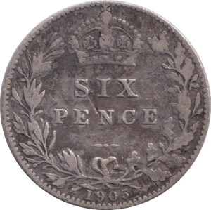 1905 SIXPENCE ( FINE ) - SIXPENCE - Cambridgeshire Coins