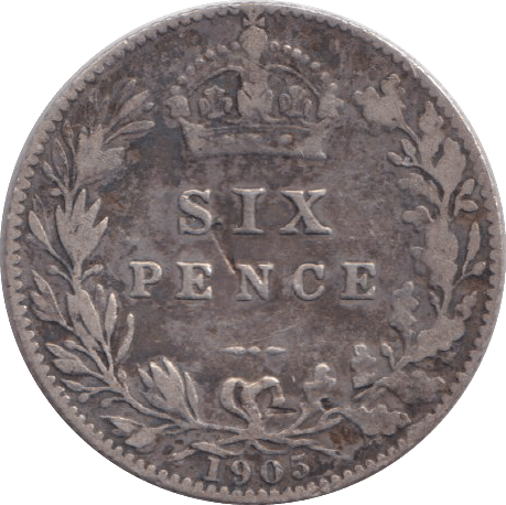 1905 SIXPENCE ( FINE ) - SIXPENCE - Cambridgeshire Coins