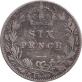 1905 SIXPENCE ( FINE ) - SIXPENCE - Cambridgeshire Coins