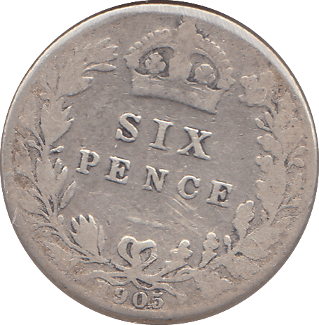 1905 SIXPENCE ( FINE ) - SIXPENCE - Cambridgeshire Coins