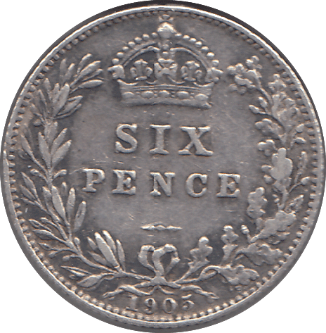 1905 SIXPENCE ( FINE ) - SIXPENCE - Cambridgeshire Coins