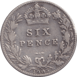 1905 SIXPENCE ( GF ) - SIXPENCE - Cambridgeshire Coins