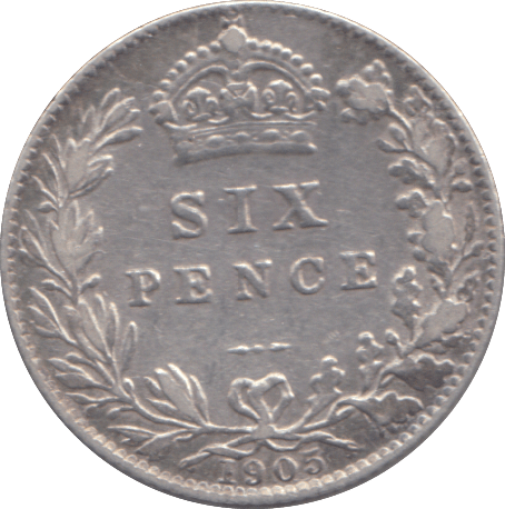 1905 SIXPENCE ( GVF ) - SIXPENCE - Cambridgeshire Coins
