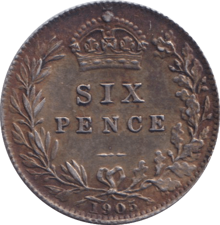 1905 SIXPENCE ( GVF ) - SIXPENCE - Cambridgeshire Coins