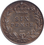 1905 SIXPENCE ( GVF ) - SIXPENCE - Cambridgeshire Coins
