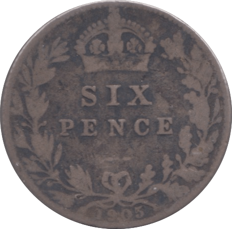 1905 SIXPENCE ( NF ) - SIXPENCE - Cambridgeshire Coins