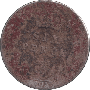 1905 SIXPENCE ( NF ) - SIXPENCE - Cambridgeshire Coins