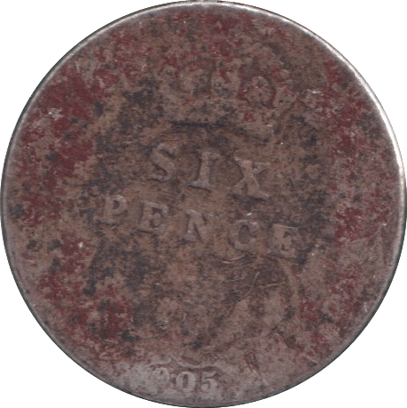 1905 SIXPENCE ( NF ) - SIXPENCE - Cambridgeshire Coins