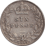 1905 SIXPENCE ( VF ) - SIXPENCE - Cambridgeshire Coins