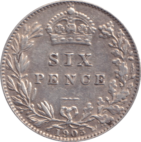 1905 SIXPENCE ( VF ) - SIXPENCE - Cambridgeshire Coins