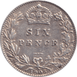 1905 SIXPENCE ( VF ) - SIXPENCE - Cambridgeshire Coins