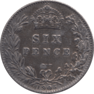1905 SIXPENCE ( VF ) - SIXPENCE - Cambridgeshire Coins