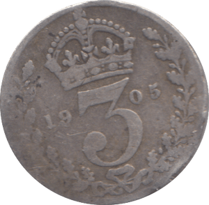 1905 THREEPENCE( FINE ) - THREEPENCE - Cambridgeshire Coins