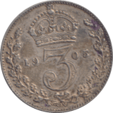 1905 THREEPENCE ( VF ) - THREEPENCE - Cambridgeshire Coins