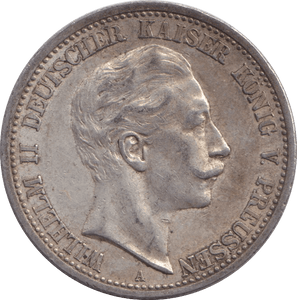 1905 TWO MARK BERLIN - SILVER WORLD COINS - Cambridgeshire Coins
