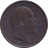 1906 FARTHING ( EF ) - FARTHING - Cambridgeshire Coins