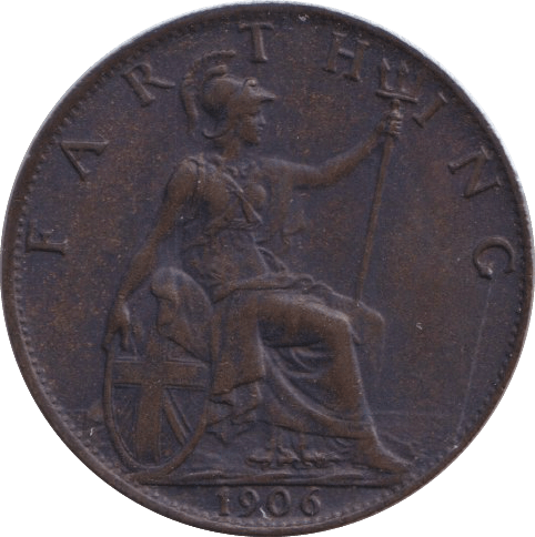 1906 FARTHING ( EF ) - FARTHING - Cambridgeshire Coins