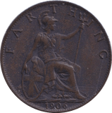1906 FARTHING ( EF ) - FARTHING - Cambridgeshire Coins