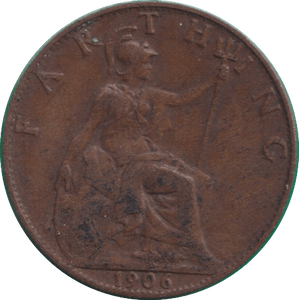 1906 FARTHING ( GF ) - FARTHING - Cambridgeshire Coins